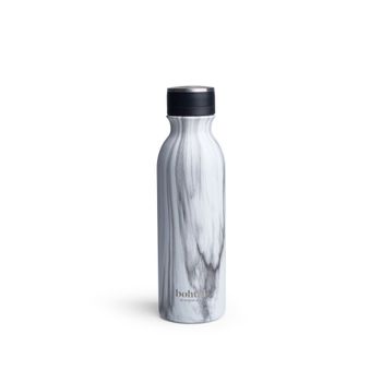 Botella Térmica De Acero Inoxidable Smartshake Bohtal 600ml  - White Marble