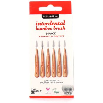 The Humble Co Cepillo Interdental Bambú Talla 2: 0.50 Mm Rojo 6 Unidades