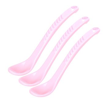 Cucharas Curvadas 6m+ Twistshake Pack 3 - Rosa Pastel