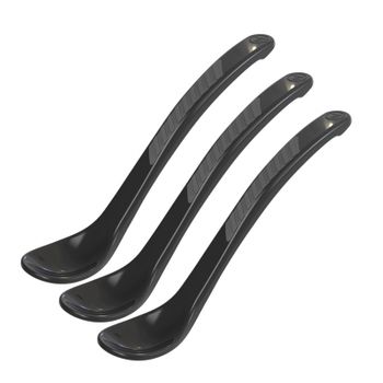 Cucharas Curvadas 6m+ Twistshake Pack 3 - Negro