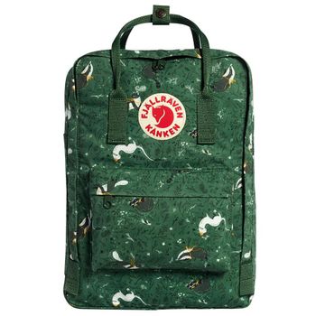 Mochila Para Portátil 15" Adulto Fjällräven Kånken Art Fábula Verde