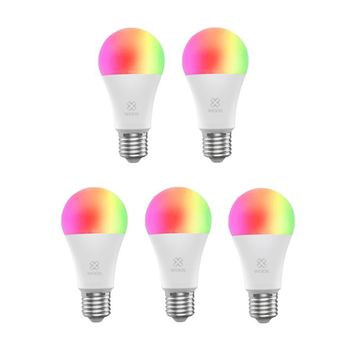 Pack De 5 Bombillas Led Smart Wifi E27 Rgb+cct - R9074-5pack - Woox