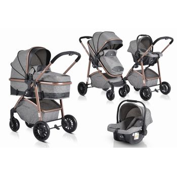 Bebelissimo - Carrito De Bebé Tres Piezas 3 En 1 - Silla De Paseo