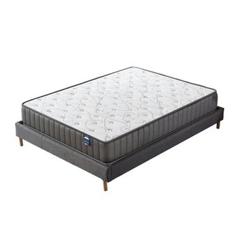 Cama Completa - Colchón Viscobrown Doble Capa Viscosoft, Altura 15 Cm +  Somier Lama Ancha Con Patas De 25 Cm + Almohada De Fibra, 135x200 Cm con  Ofertas en Carrefour