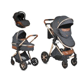 Carrito De Bebé Trio 3 In 1 Alma Negro