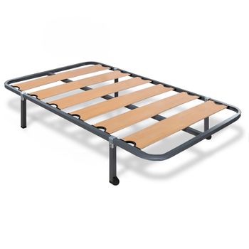 Somier Hades Con Patas De 32 Cm, Medidas: 90 X 190 Cm, Estructura De  Madera Y De Tubos De Acero con Ofertas en Carrefour