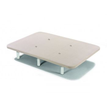 Base Tapizada 90x200 Cm, 5 Refuerzos Transversales, Tubo 40x30 Mm, Tejido  3d Transpirable, 6cm Grosor. Color Beige. 6 Patas Incluidas con Ofertas en  Carrefour