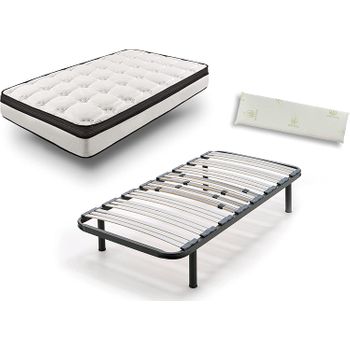 Pack Colchón Flex Essential Confort 135x200 + Canapé Abatible Zapatero  Madera 25 Blanco Veta. Con Montaje Incluido con Ofertas en Carrefour