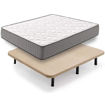 Pack Colchon + Somier Descansin, 135 X 200, ideal Para Personas Con  Dolores De Espalda, Alta Firmeza, Silencioso con Ofertas en Carrefour