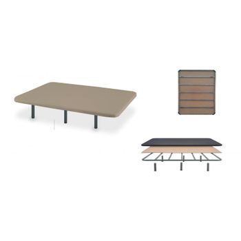 Canapé Abatible Arcón De Madera Con Patas Y Tirador Embutido Altura 34 Cm -  Bruma - 90x200 Cm con Ofertas en Carrefour