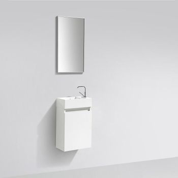 Mueble Lavamanos + Lavabo 40cm Montado Siena Blanco Lacado