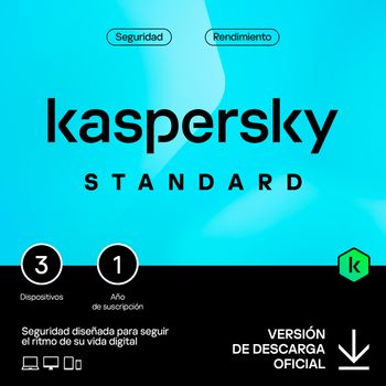 Kaspersky Standard 3 Dispositivos Licencia Digital 1 Año