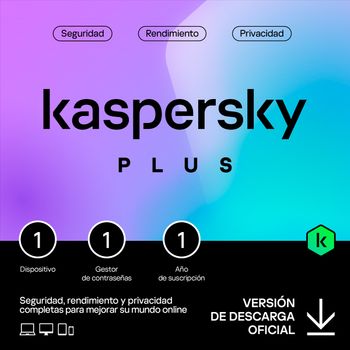 Kaspersky Plus 1 Dispositivo Licencia Digital 1 Año