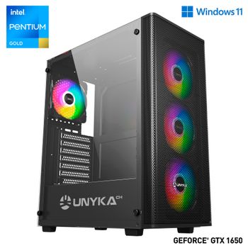 Cpu Pc Gaming Avanzado Intel Gold G6400 ◘ Gtx 1650 4gb ◘ 32gb Ram ◘ M.2 Ssd 1tb ◘ Wifi ◘ Windows 11