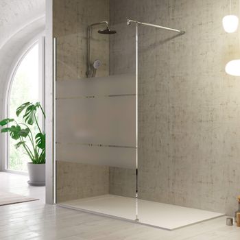 Mampara De Bañera 80x140cm Pivotante Simple 1 Hoja+toallero 40cm Aica con  Ofertas en Carrefour