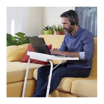 Mesa Auxiliar Multiusos Plegable Con Soporte Para Móvil O Tablet