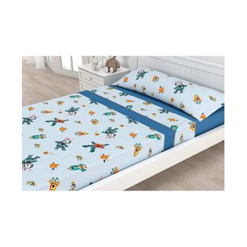 Victorio & Lucchino Juego de Sábanas Infantiles Algodón/Poliéster Modelo  Londres (Cama 90 cm) : : Hogar y cocina