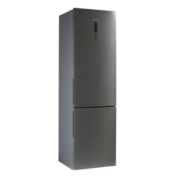 Bolero CoolMarket Combi 322 Glass Black E Frigorífico combi con nevera y congelador  Cecotec