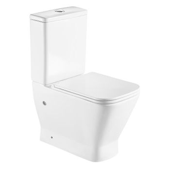 Inodoro Wc De Pared Sin Bordes Cisterna Oculta Cerámica Blanco Vidaxl con  Ofertas en Carrefour