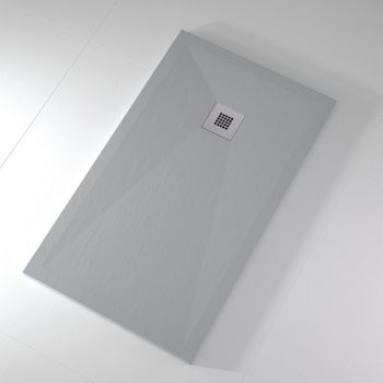 Plato de ducha de resina extraplano blanco 100x120 cm