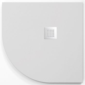 Plato De Ducha  Onda Curve Blanco  80x80 Cm (radio 55) Rejilla Color