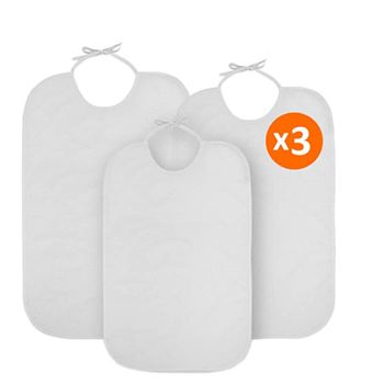 Pack 3 Babero Impermeable - Reutilizable Para Adultos Mayores Ortoprime