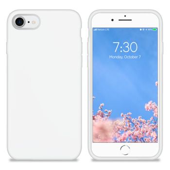 Funda Silicona Para Apple Iphone 7 / 8 / Se 2020 Blanco - Librephonia