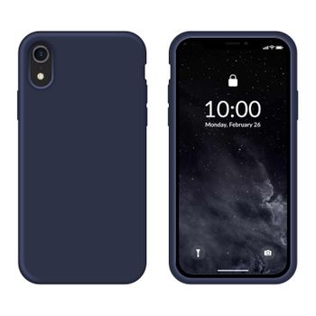 Funda Silicona Para Apple Iphone Xr Azul Medianoche - Librephonia