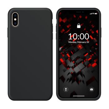 Funda Silicona Para Apple Iphone Xs Max Negro - Librephonia