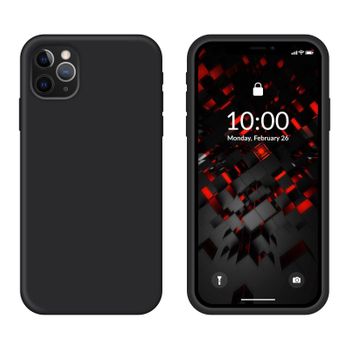 Funda Silicona Para Apple Iphone 11 Pro Negro - Librephonia