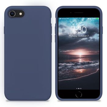 Funda Silicona Para Apple Iphone 7 / 8 / Se 2020 Azul Cobalto - Librephonia