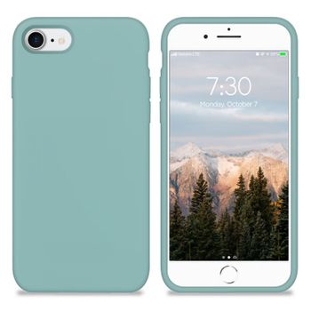 Funda Silicona Para Apple Iphone 7 / 8 / Se 2020 Azul Mar - Librephonia