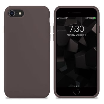 Funda Silicona Para Apple Iphone 7 / 8 / Se 2020 Cacao - Librephonia