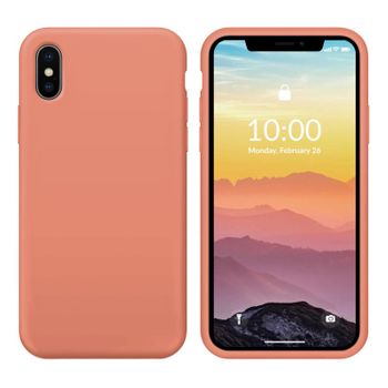 Funda Silicona Para Apple Iphone X / Xs Melocotón - Librephonia