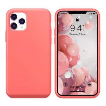 Funda Silicona Para Apple Iphone 11 Pro Rosa Chicle | Librephonia