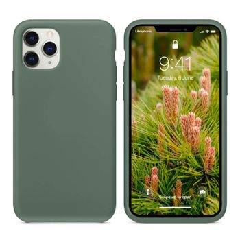 Funda Silicona Para Apple Iphone 11 Pro Verde Pino | Librephonia