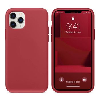 Funda Silicona Para Apple Iphone 11 Pro Granate | Librephonia