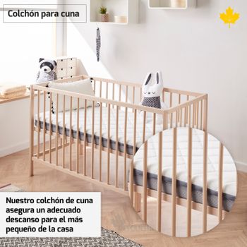 Colchon De Cuna Descansin | 50 X 80 Cm | Funda Lavable | Descanso Para Tu Beba | Versatilidad | Antireflujo