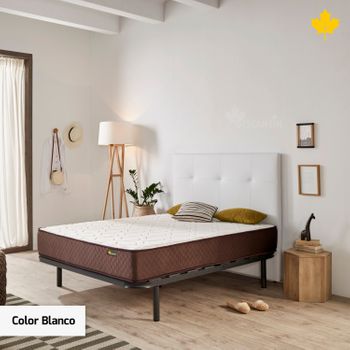 Cama Completa - Colchón Flexitex Con Tejido 3d Y Aloe Vera, Altura 18 Cm +  Somier Lama Curva Con Patas De 25 Cm + Almohada De Fibra, 120x180 Cm con  Ofertas en Carrefour