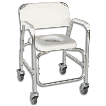 Silla de Ducha para Mayores Asiento en U y Altura Regulable — OrtoPrime