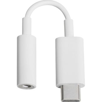 Adaptador Google De Jack 3.5mm A Usb C Color Blanco | Sin Embalaje