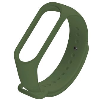 Actecom Correa De Repuesto Compatible Con Xiaomi Mi Smart Band 6 / 7 Recambio Silicona Suave Flexible Pulsera Brazalete Verde Militar