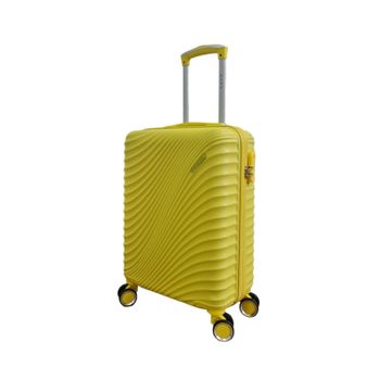 RAYKONG Maleta Cabina ABS 55x40x20cm (40L) - Trolley pequeña Equipaje de  Mano - 4 Ruedas Dobles Giratorias 360ª - Amarillo : : Moda