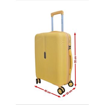 Pack 2 Maletas De Viaje Rígidas Cabina 4 Ruedas 55x40x20 Cm Trolley Abs  T71650p Coral/cora con Ofertas en Carrefour