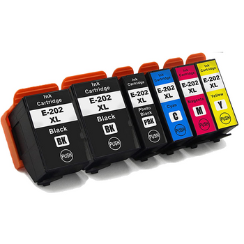 Tinta Compatible Epson 202xl T02g1, T02h1, T02h2, T02h3, T02h4 Multicolor Pack 6