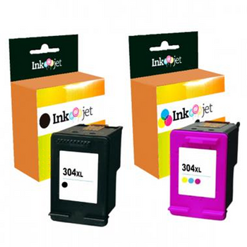 Tinta Compatible Hp 304xl N9k08ae N9k07ae Negro Y Color Pack 2