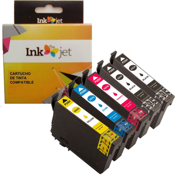Tinta Compatible Epson 502xl T02w1, T02w2, T02w3, T02w Multicolor Pack 5
