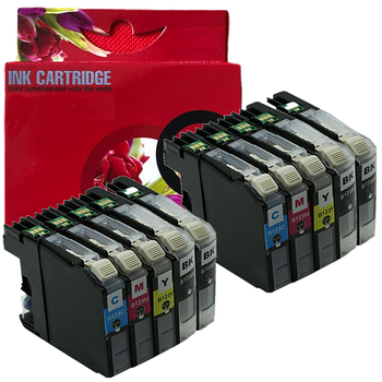 Tinta Compatible Brother Lc121bk, Lc123c, Lc123m, Lc123y Multicolor Pack 10