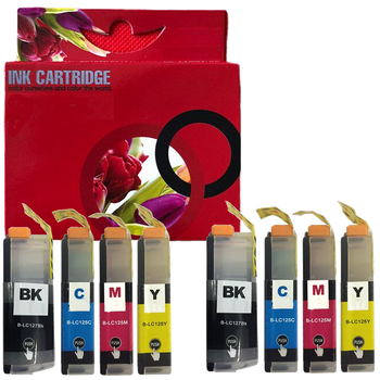 Tinta Compatible Brother Lc127xlbk Lc125xlc Lc125xlm Lc125xly Multicolor Pack 8