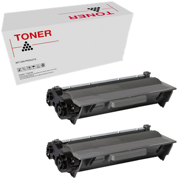 Toner Compatible Brother Tn-3330 / Tn-3380 Negro Pack 2